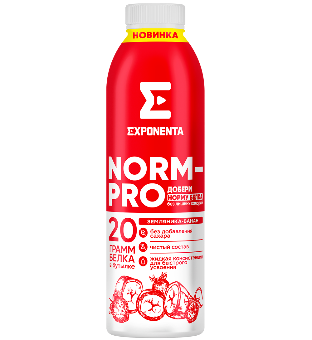 EXPONENTA NORM-PRO земляника-банан, 250 г.