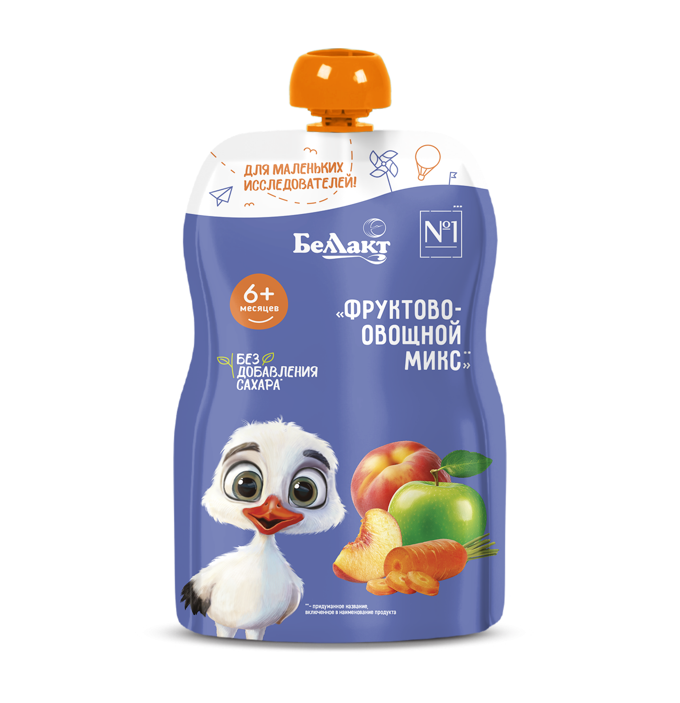 Пюре для детского питания «Беллакт» «Фруктово-овощной микс», 90 г.