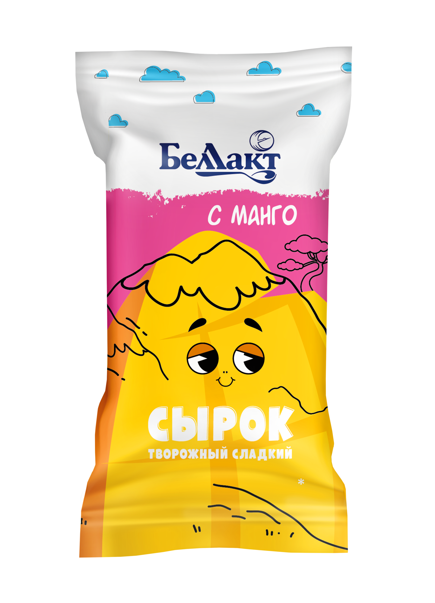 Сырок творожный «Беллакт» с манго 7%, 100 г.