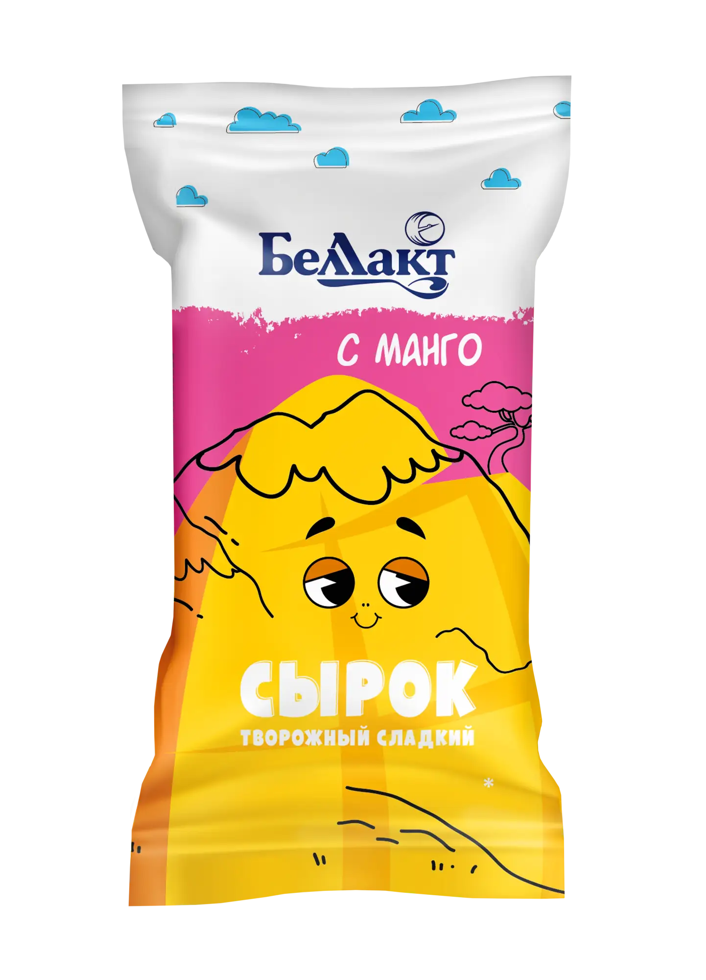 Сырок творожный «Беллакт» с манго 7%, 100 г.