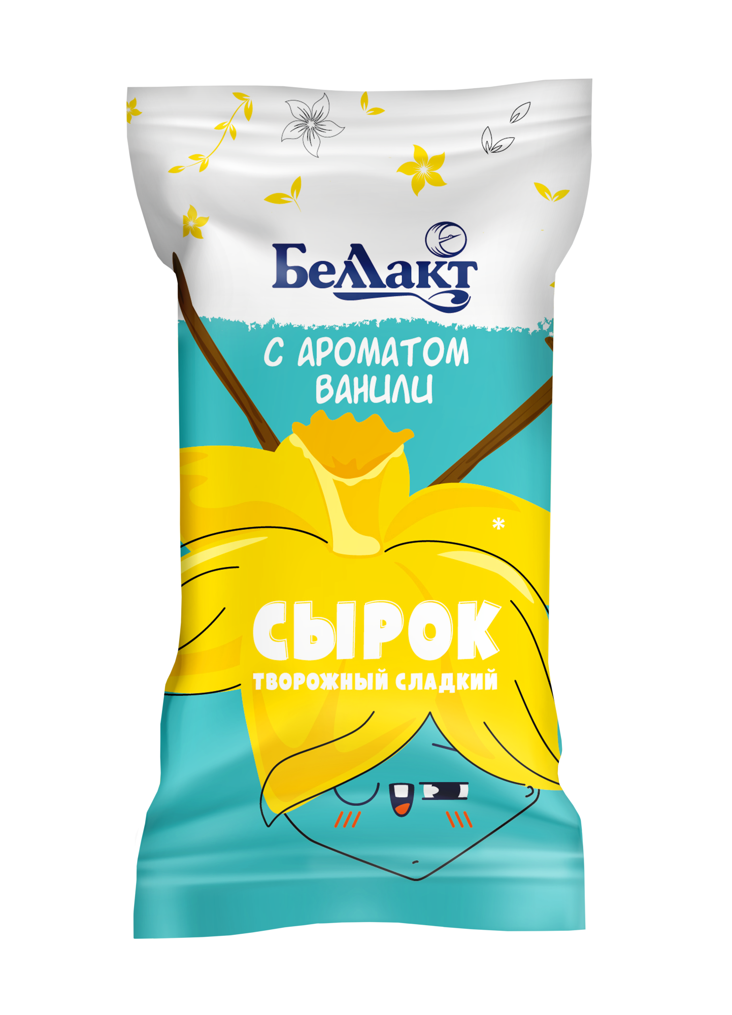 Сырок творожный «Беллакт» с ароматом ванили, 7%, 100 г.