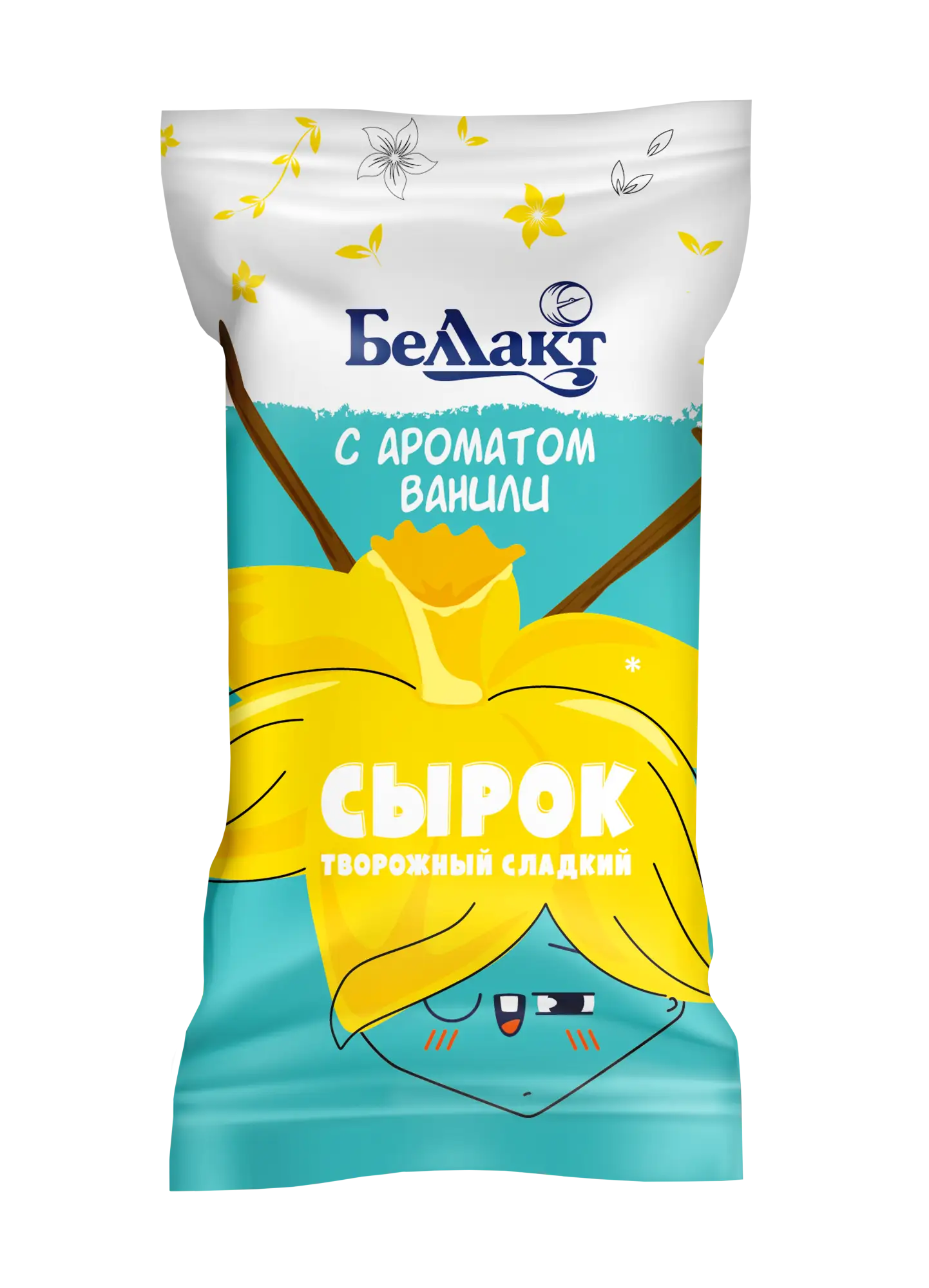 Сырок творожный «Беллакт» с ароматом ванили, 7%, 100 г.
