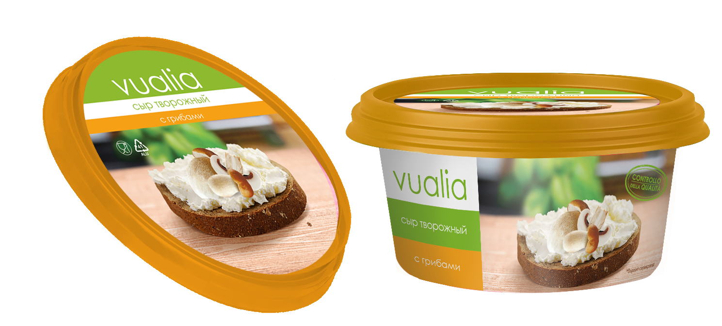 Сыр мягкий «Беллакт» с грибами 60%, 150 г.