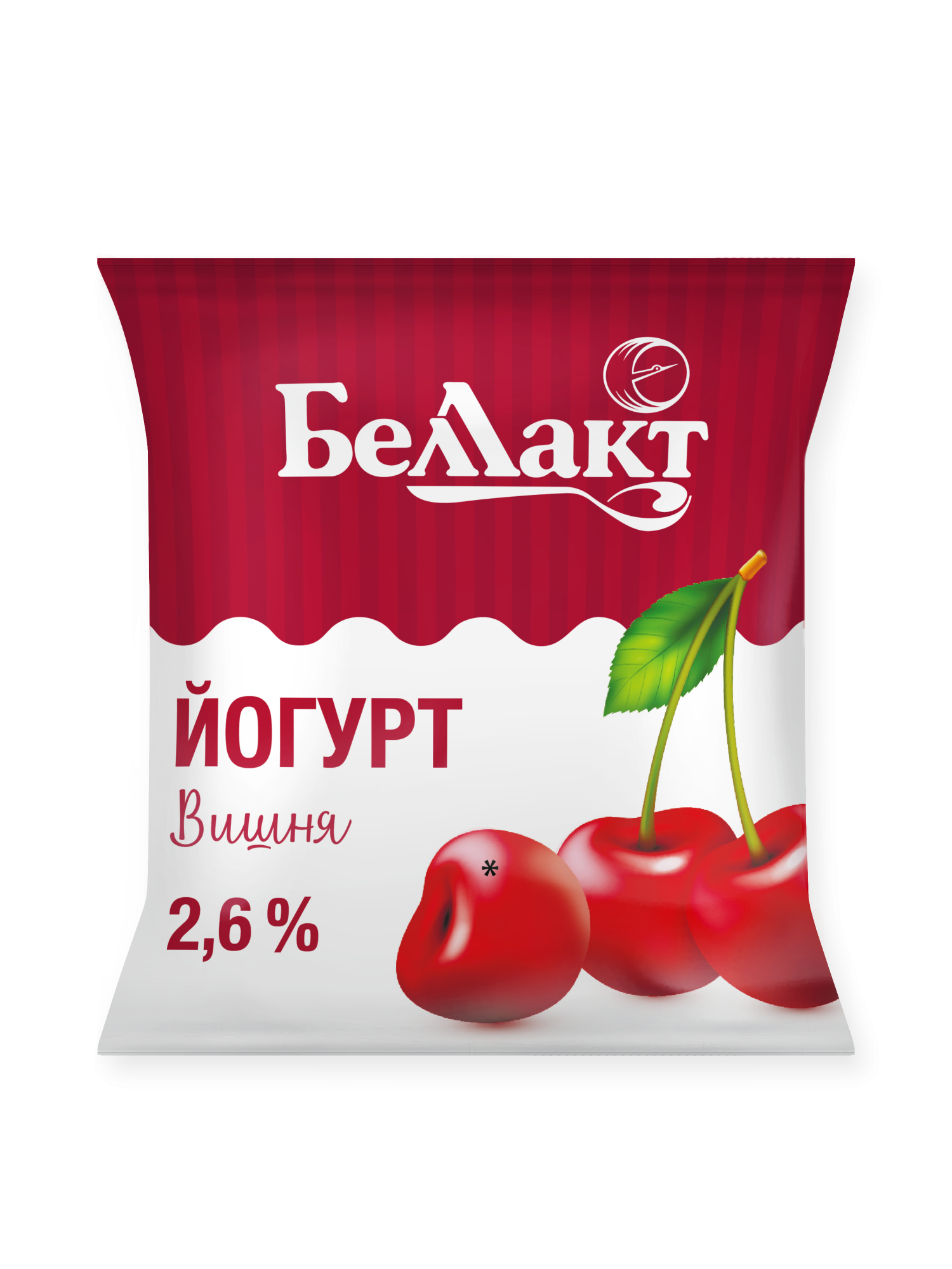 Йогурт сладкий «Беллакт» с ароматом вишни, 400 г.