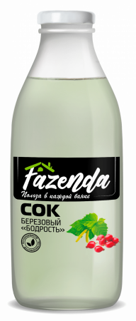 Сок берёзовый "Fazenda" бодрость, 750 мл.