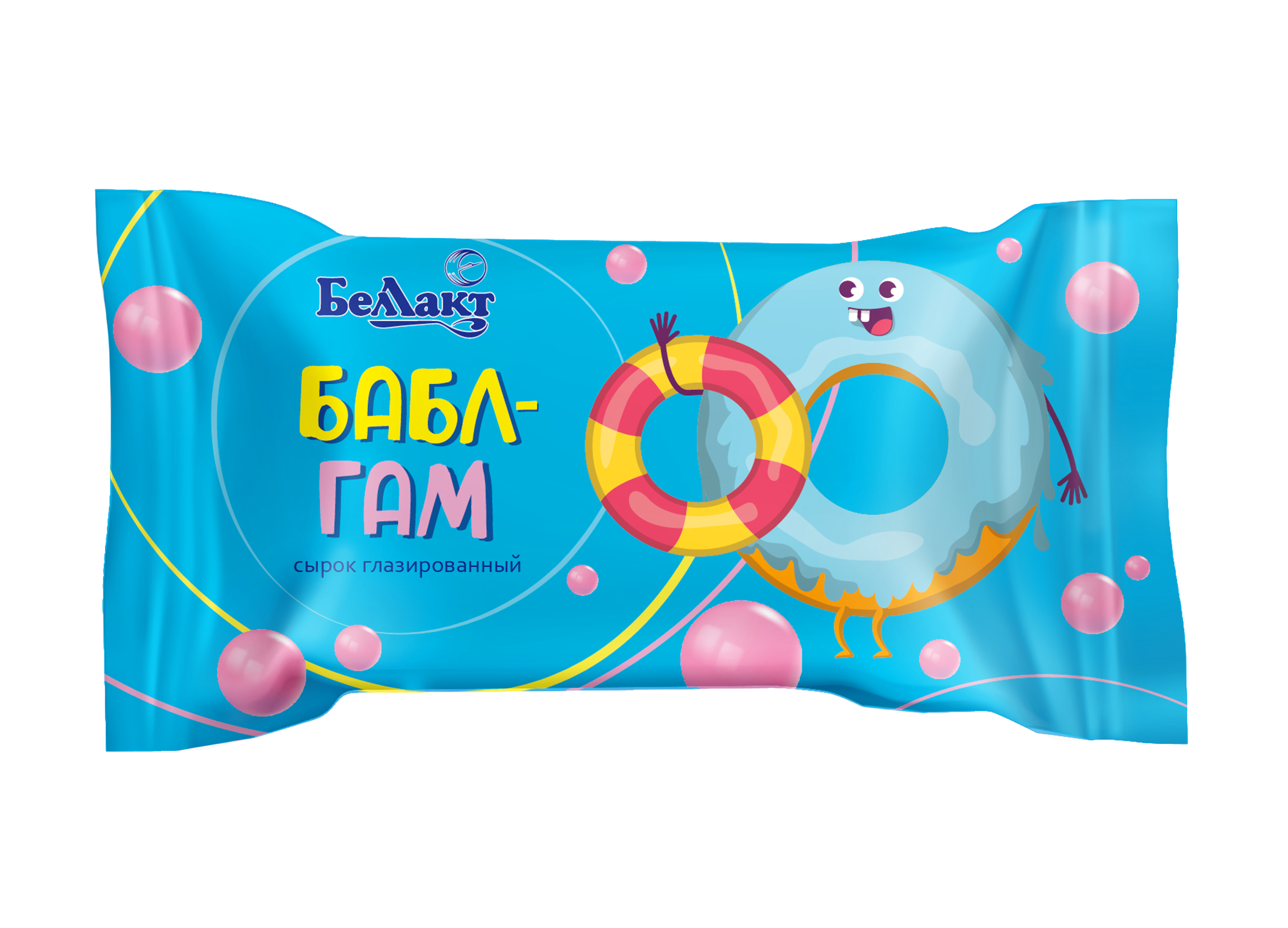 Сырок глазированный «Беллакт» с наполнителем «Бабл-Гам» 18%, 40 г.