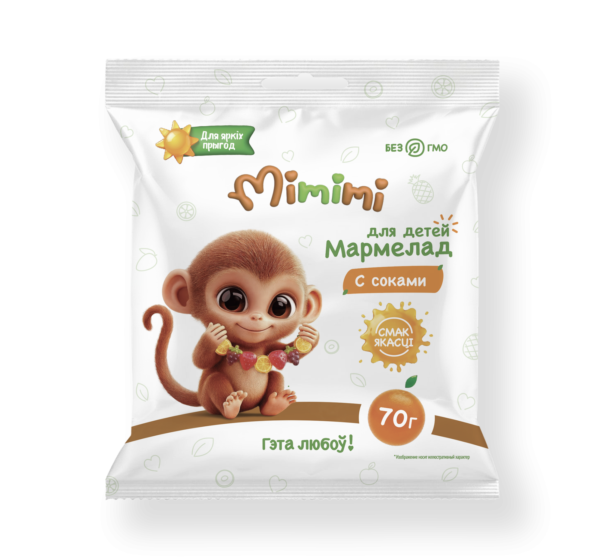 Мармелад «Mimimi» с соками, 70 г.