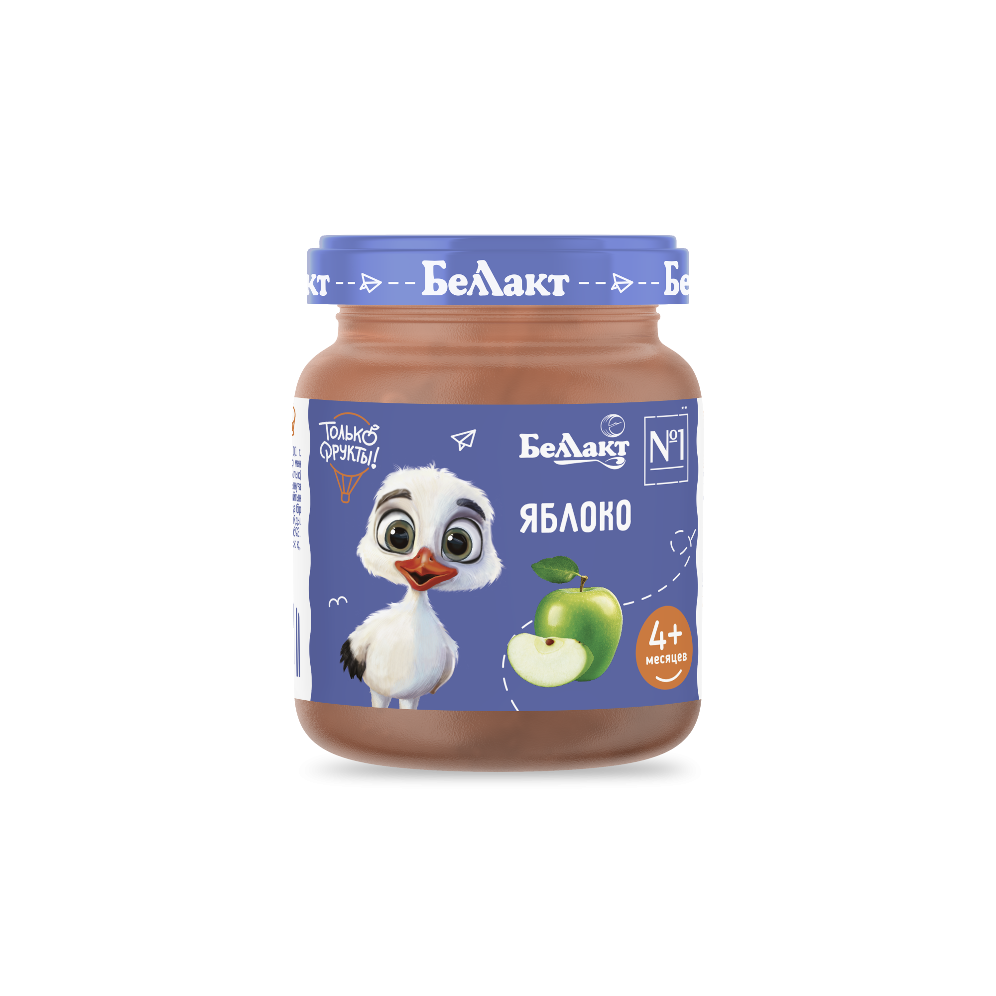 Пюре для детского питания «Беллакт» Яблоко, 100 г.