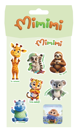Стикерпак "Mimimi" (набор наклеек) 