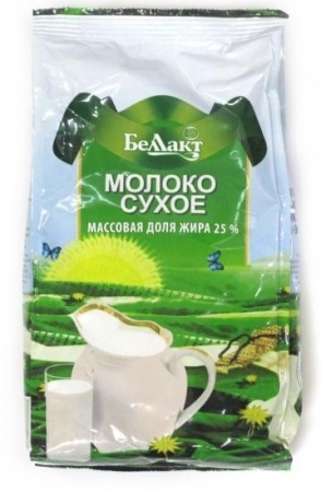 Молоко сухое цельное "Беллакт" 26 % в упаковке, 400 г.