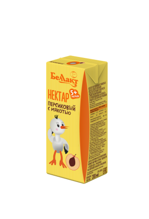 Нектар детский «Беллакт» Персиковый с мякотью, 200 мл.