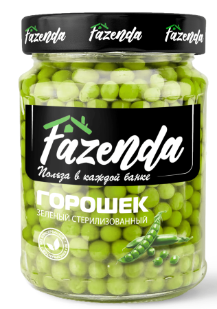 Горошек зеленый «Fazenda», 450 г.