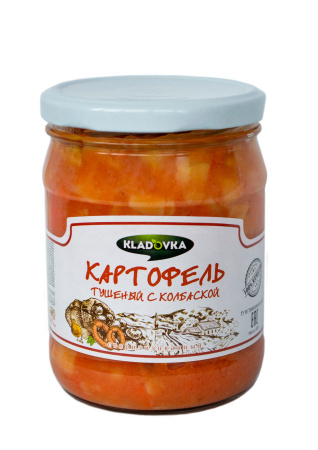 Картофель тушеный «Кировский ПК» с колбасой, 450 г