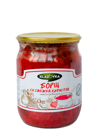 Борщ «Кировский ПК» из свежей капусты, 500 г.