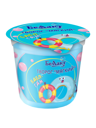 Творог мягкий со вкусом «Бабл-Гам» «Беллакт» 4%, 140 г.