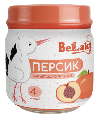 Пюре "Мой первый прикорм" "Беллакт" Персик, 80 г.