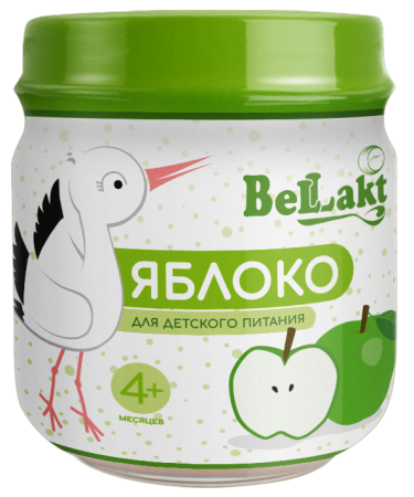 Пюре для первого прикорма "Беллакт" Яблоко, 80 г.