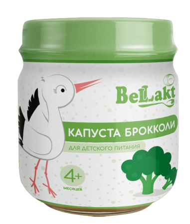 Пюре для первого прикорма "Беллакт" Капуста брокколи, 80 г.