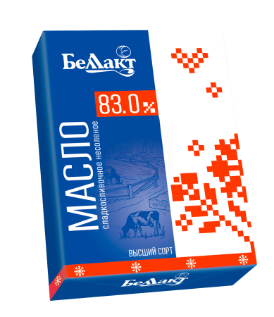 Масло сливочное "Беллакт" 82,5 %, 200 г.