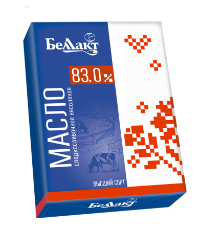 Масло сливочное "Беллакт" 82,5 %, 200 г.