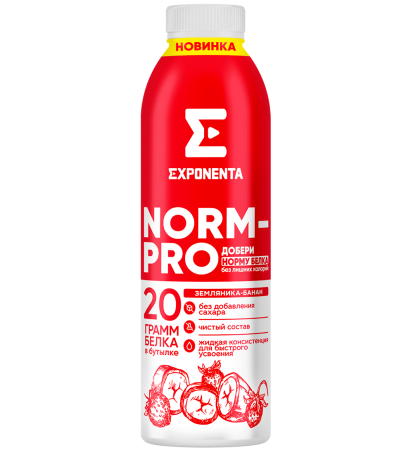 EXPONENTA NORM-PRO земляника-банан, 250 г.