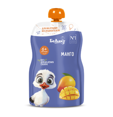 Пюре для детского питания «Беллакт» Манго, 90 г.
