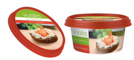 Сыр мягкий «Беллакт» со вкусом креветки 60%, 150 г.