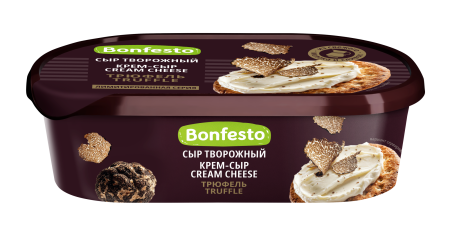 Сыр творожный «Кремчиз с трюфелем» Bonfesto 65 %, 140 г.