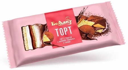 Торт с творогом "Трюфель"  "Беллакт" 24 %, 200 г.