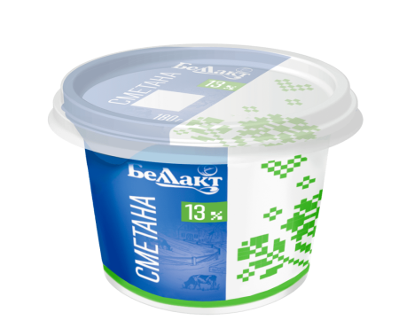 Сметана "Беллакт" в стакане 15%, 180 г.