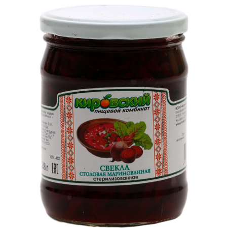Свекла консервированная «Кировский ПК» маринованная, 450 г.