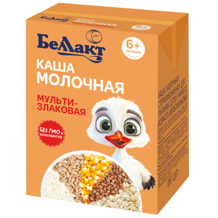 Каша детская молочная мульти-злаковая «Беллакт», 207 г.