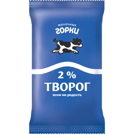 Творог «Молочные горки» 2%, 180 г.
