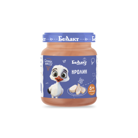 Пюре для детского питания «Беллакт» Кролик, 95 г.