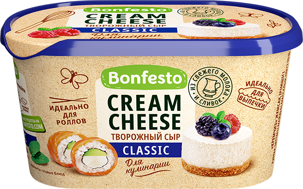 Сыр творожный «Кремчиз» Bonfesto Classic 70%, 400 г.
