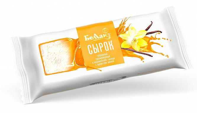 Сырок глазированный «Беллакт» в карамельной глазури с ванилином 18 %, 40 г.