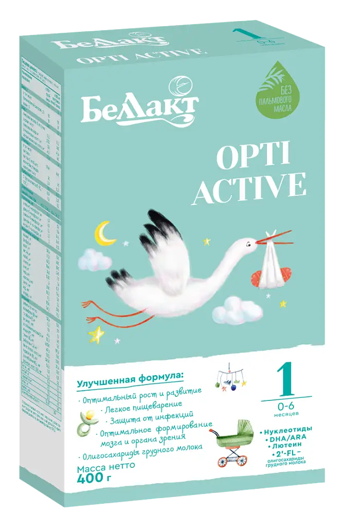 Смесь сухая молочная начальная адаптированная «Беллакт ОPTI ACTIVE 1», 400 г.