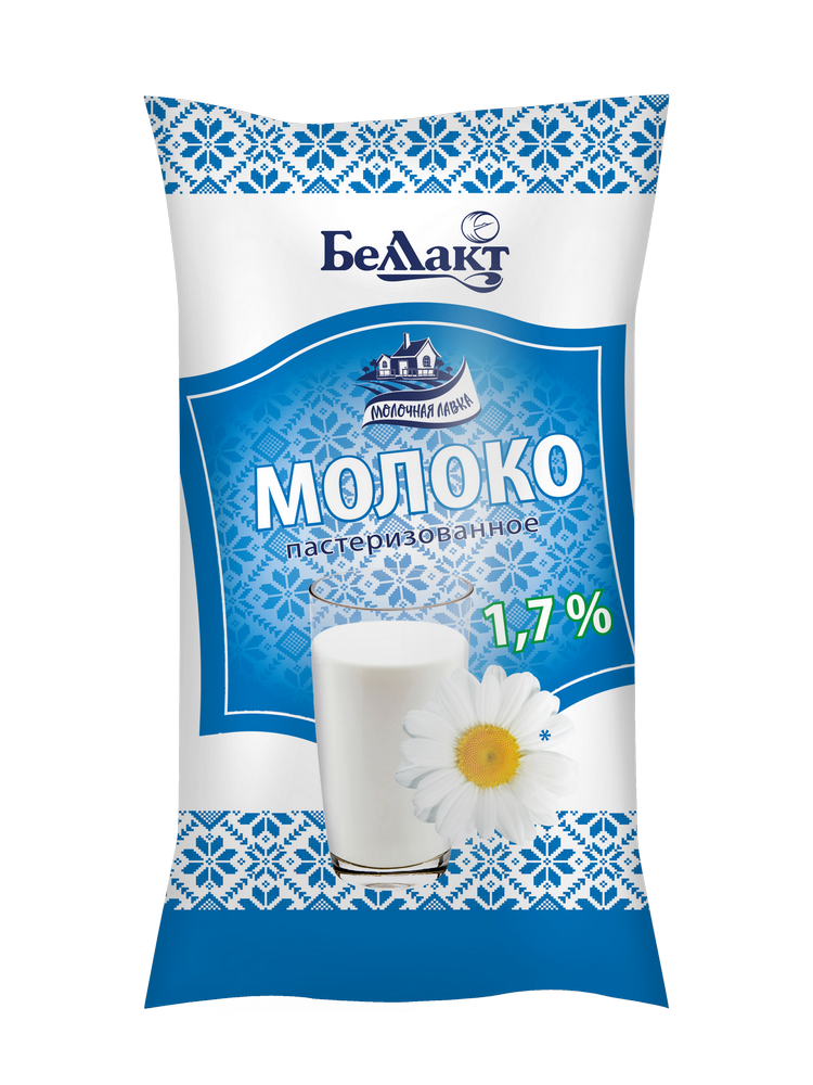 Молоко "Беллакт" 2,5 %, в пленке, 1 л.