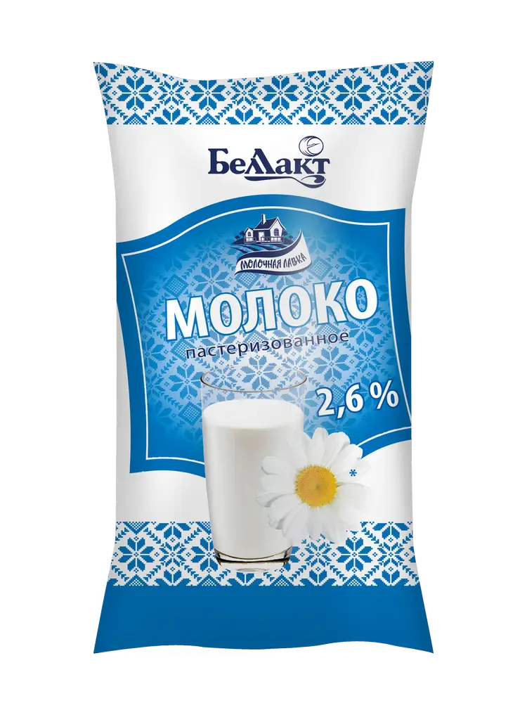 Молоко "Беллакт" 2,5 %, в пленке, 1 л.