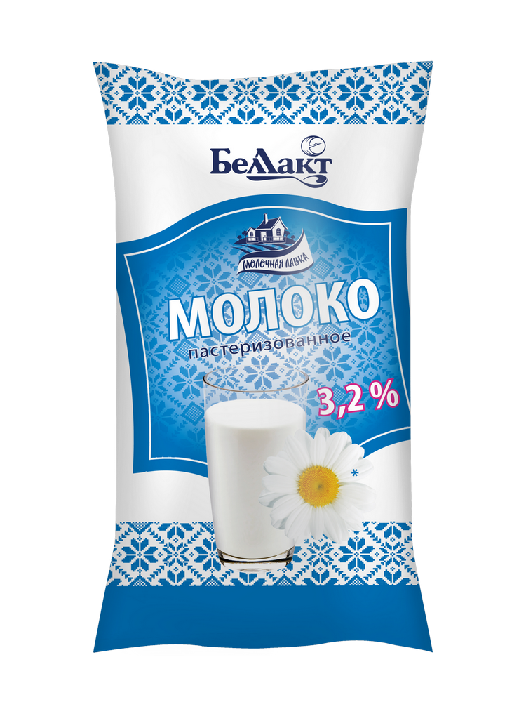 Молоко "Беллакт" 2,5 %, в пленке, 1 л.