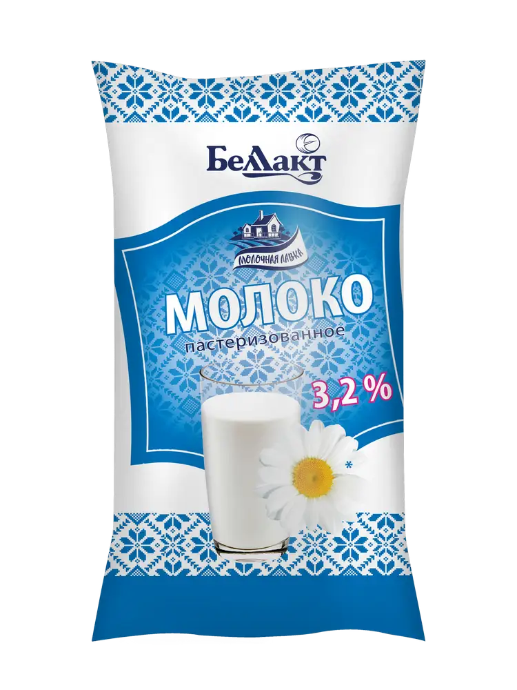 Молоко "Беллакт" 2,5 %, в пленке, 1 л.