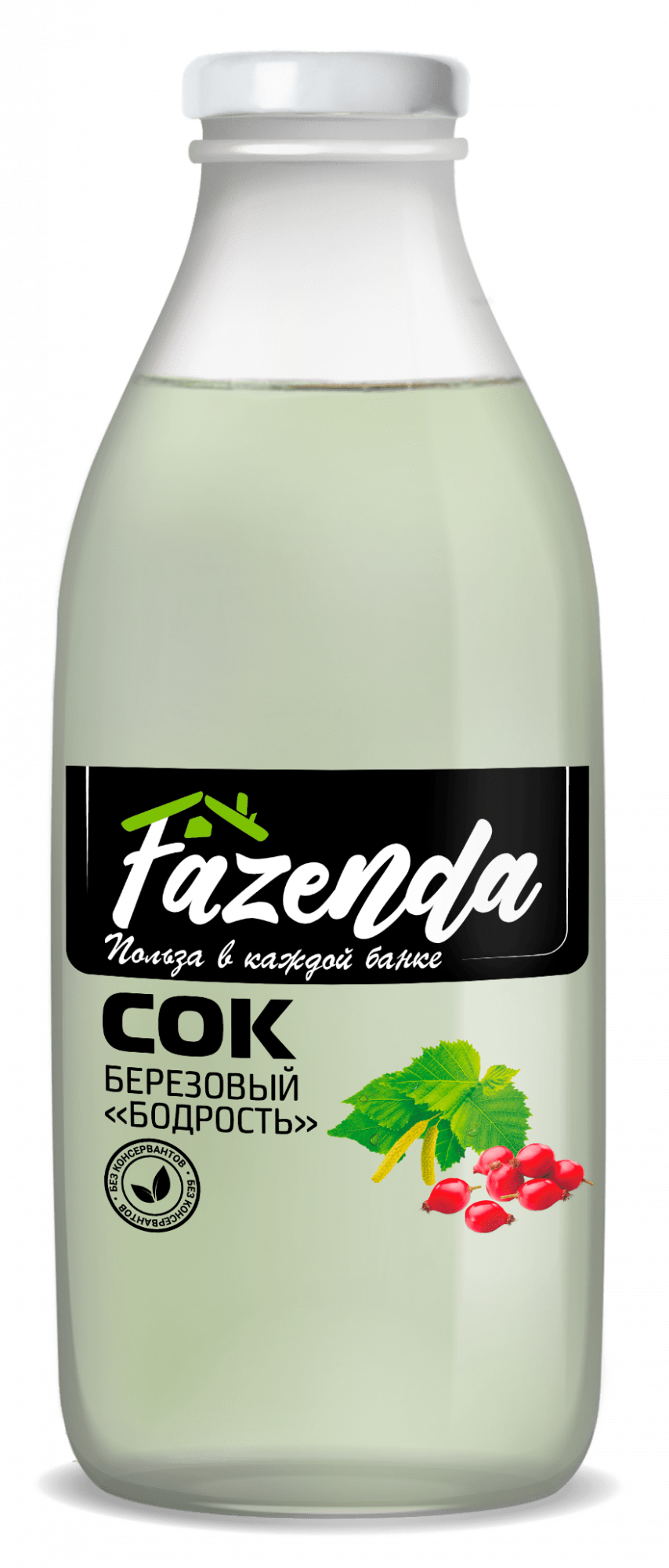 Сок берёзовый "Fazenda" бодрость, 750 мл.
