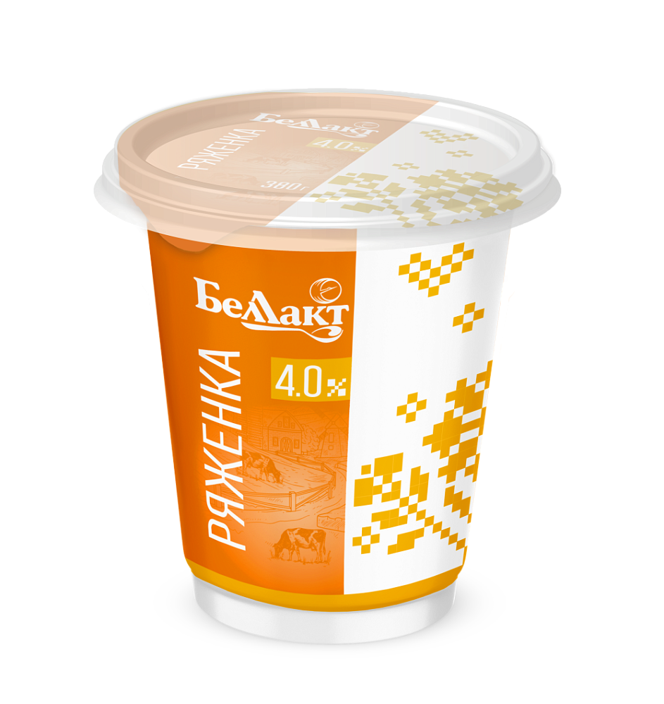 Ряженка "Беллакт" 4%, 380 мл.